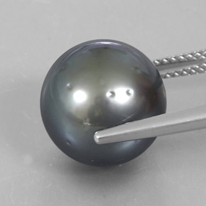 Pérola Prata Natural 13.97ct, Esfera / Bola, Opaco