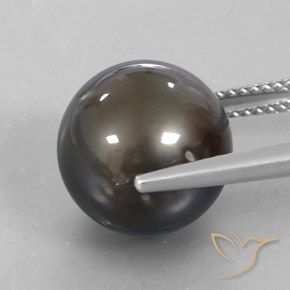 Pérola prata amarelado natural 13,72ct, esfera / bola, opaco