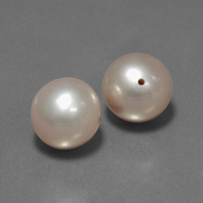 Pedras preciosas de pérola rosa natural de 6,24 ct, esfera / bola, opaco