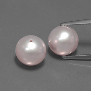 Pedras preciosas de pérola rosa natural de  ct, esfera / bola, opaco