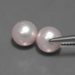 Pedras preciosas de pérola rosa natural de  ct, esfera / bola, opaco