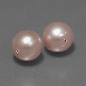 Pedras preciosas de pérola rosa natural de 6,89 ct, esfera / bola, opaco