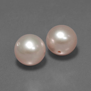 Pedras preciosas de pérola rosa natural de 6,07 ct, esfera / bola, opaco