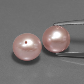 Pedras preciosas de pérola rosa natural de 5,72 ct, esfera / bola, opaco