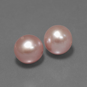 Pedras preciosas de pérola rosa natural de 5,72 ct, esfera / bola, opaco