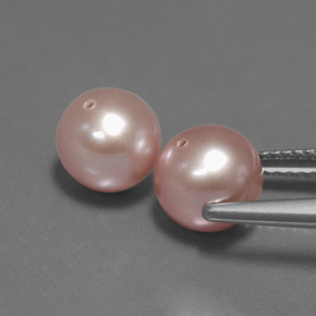 Pedras preciosas de pérola rosa natural de 5,72 ct, esfera / bola, opaco