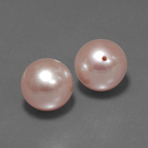 Pedras preciosas de pérola rosa natural de 6,61 ct, esfera / bola, opaco