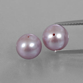Pedras preciosas de pérola rosa natural de 6,11 ct, esfera / bola, opaco