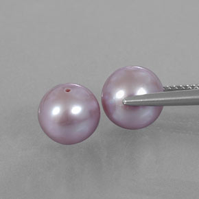 Pedras preciosas de pérola rosa natural de 6,11 ct, esfera / bola, opaco