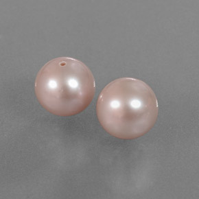 Pedras preciosas de pérola rosa natural de 6,03 ct, esfera / bola, opaco