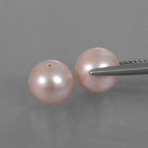 Pedras preciosas de pérola rosa natural de 6,03 ct, esfera / bola, opaco