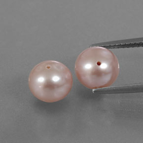 Pedras preciosas de pérola rosa natural de 6,09 ct, esfera / bola, opaco