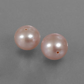 Pedras preciosas de pérola rosa natural de 6,09 ct, esfera / bola, opaco