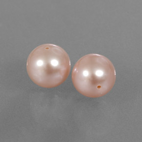 Pedras preciosas de pérola rosa natural de 6,17 ct, esfera / bola, opaco