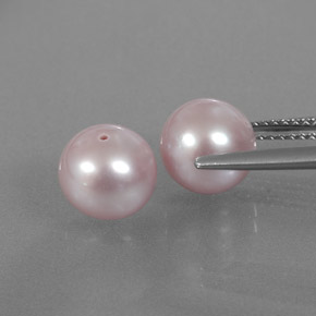 Pedras preciosas de pérola rosa natural de  ct, esfera / bola, opaco