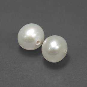 Pedras preciosas de pérola creme natural de  ct, esfera / bola, opaco