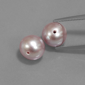 Pedras preciosas de Pérola Rosa acinzentado natural de 5.47 ct, Esfera / Bola, Opaco