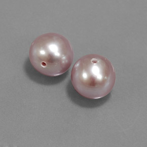 Pedras preciosas de Pérola Rosa acinzentado natural de 5.47 ct, Esfera / Bola, Opaco