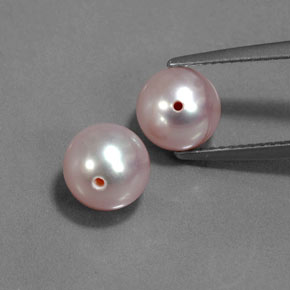 Pedras preciosas de Pérola rosa prateado natural de 5.55 ct, Esfera / Bola, Opaco