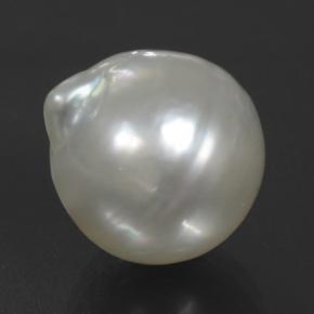 Pérola cinza natural 10,09ct, formato de pêra, opaco