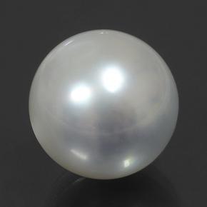 Pérola Prata Natural 11.88ct, Esfera / Bola, Opaco