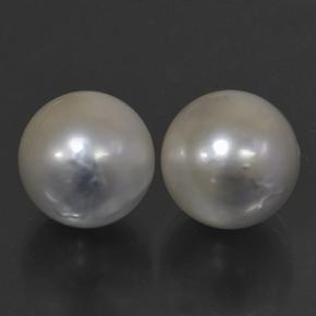 Pedras preciosas de pérola cinza natural de 24,53 ct, esfera / bola, opaco