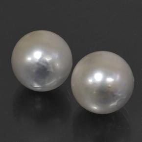 Pedras preciosas de pérola cinza natural de 24,53 ct, esfera / bola, opaco