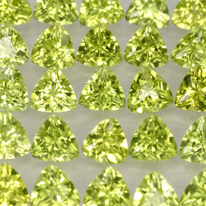 Pedras preciosas de peridoto verde natural de  ct, trillion, VVS-VS