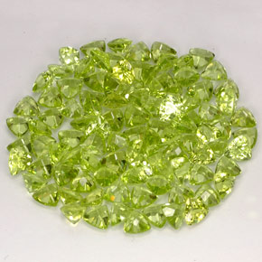 Pedras preciosas de peridoto verde natural de  ct, trillion, VVS-VS