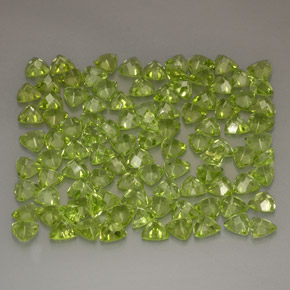 Pedras preciosas de peridoto verde natural de  ct, trillion, VVS-VS