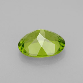 Peridoto verde natural 2,19ct, corte oval, VS
