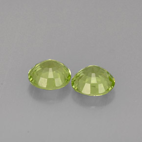 Pedras preciosas de peridoto verde natural de  ct, corte redondo, VVS-VS