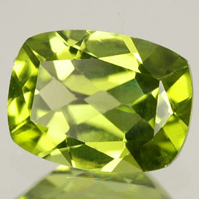 Peridoto verde natural 1,45ct, almofada cortada, VVS-VS