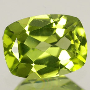 Peridoto verde natural 1,45ct, almofada cortada, VVS-VS