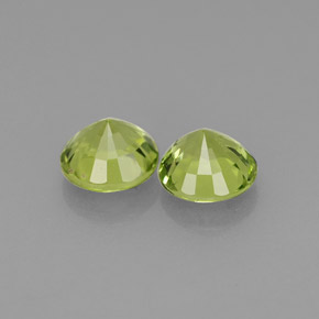 Pedras preciosas de peridoto verde natural de  ct, corte redondo, VS