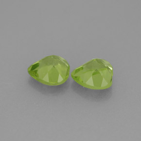 Pedras preciosas de peridoto verde natural de  ct, formato de coração, VS