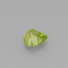 Peridoto verde natural 0,52ct, formato de coração, VS