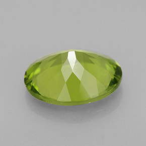 Peridoto verde natural 2,42ct, corte oval, VS