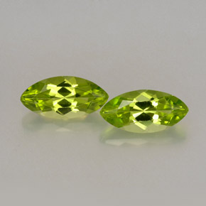 Pedras preciosas de peridoto verde natural de  ct, marquise, VVS-VS