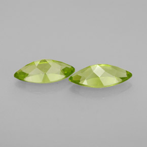 Pedras preciosas de peridoto verde natural de  ct, marquise, VS