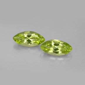 Pedras preciosas de peridoto verde natural de  ct, marquise, VS