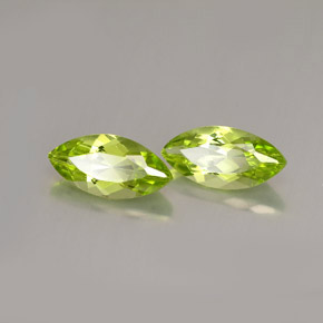 Pedras preciosas de peridoto verde natural de  ct, marquise, VS
