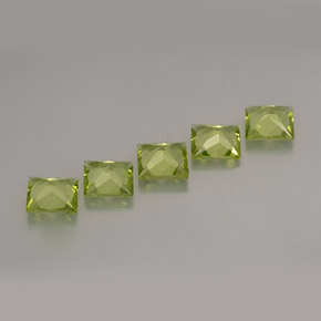 Pedras preciosas de peridoto verde natural de  ct, quadrado, VS