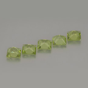 Pedras preciosas de peridoto verde natural de  ct, quadrado, VS