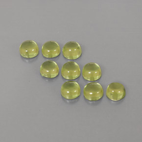 Pedras preciosas de peridoto verde natural de  ct, corte redondo, transparente