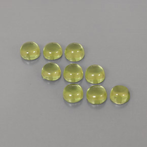 Pedras preciosas de peridoto verde natural de  ct, corte redondo, transparente