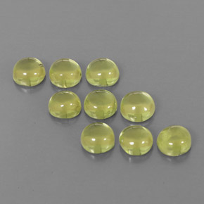 Pedras preciosas de peridoto verde natural de  ct, corte redondo, transparente