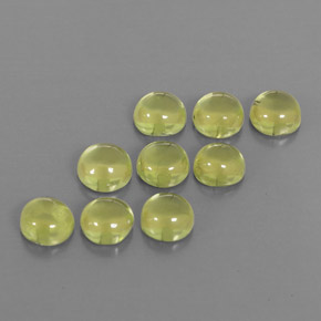 Pedras preciosas de peridoto verde natural de  ct, corte redondo, transparente