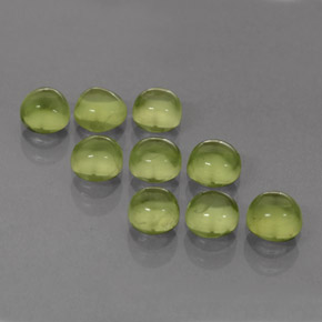 Pedras preciosas de peridoto verde natural de  ct, corte redondo, transparente