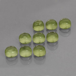Pedras preciosas de peridoto verde natural de  ct, corte redondo, transparente